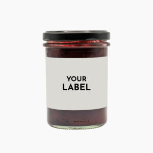Raspberry jam with own label