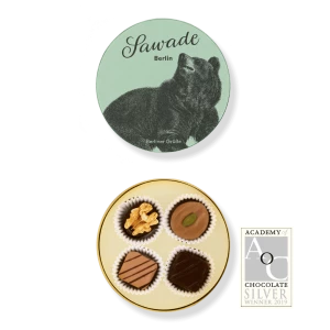 Sawade Small round box of chocolates Berlin Bear Alcohol Free