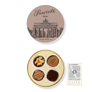 Sawade Small round box of chocolates Brandenburg Gate Alcohol-free