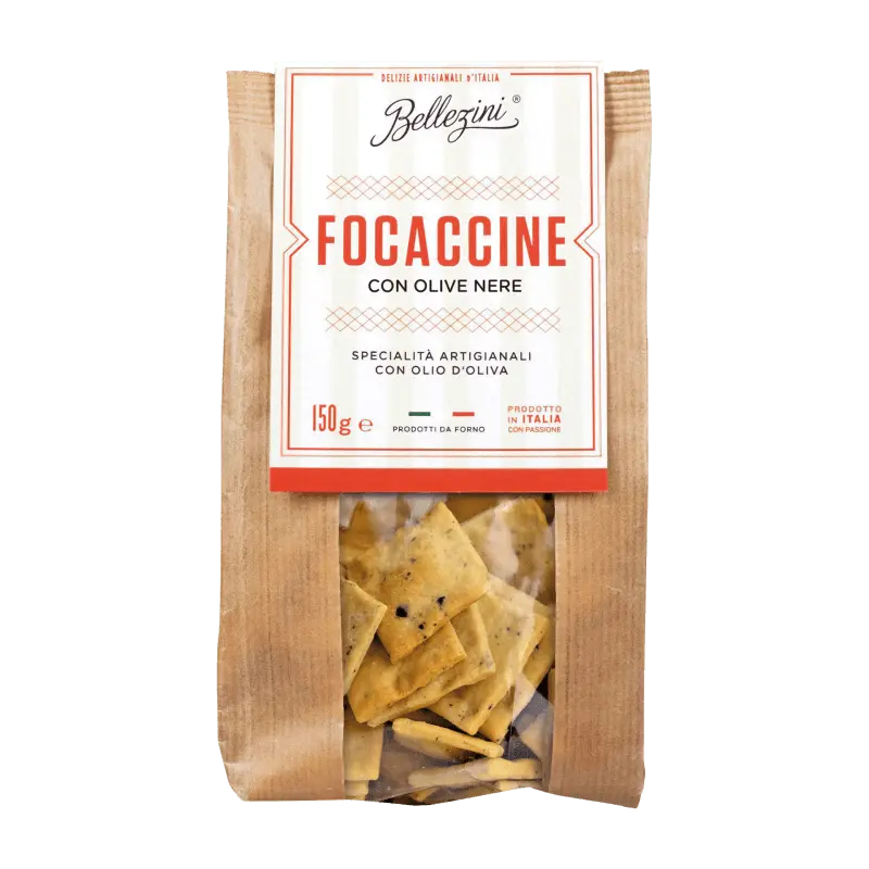 Focaccine con Olive Nere